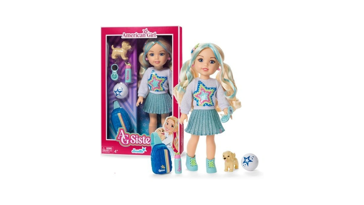American Girl, Ag Sisters Jozette Doll, With Blue Eyes, Long