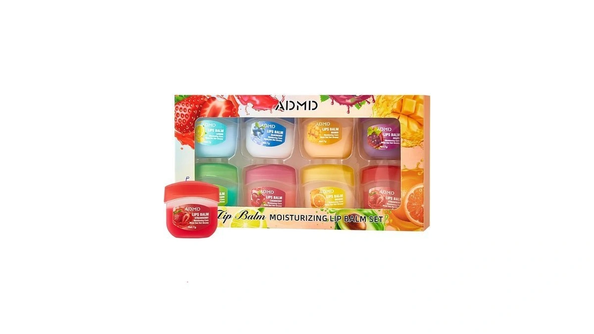 8-piece Fruit Infused Lip Mask Set Daily Nourishment & Overnight
