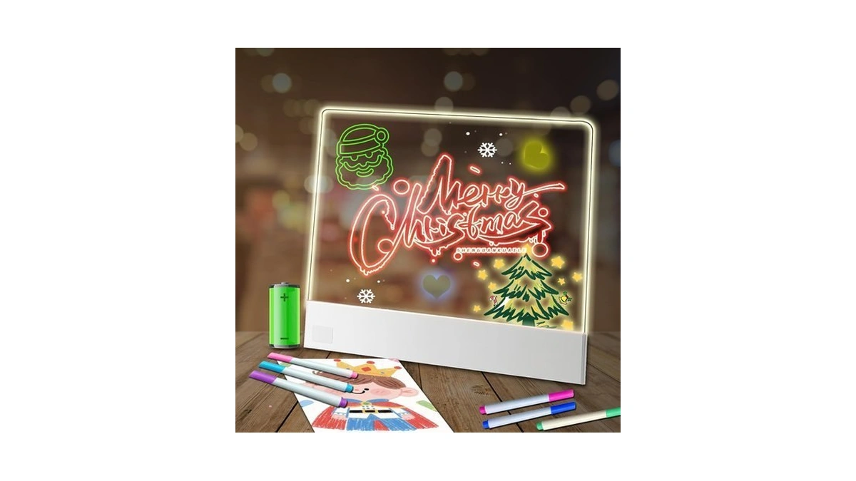 Led Drawing Board For Kids,13.2'' X 10'' Rechargeable Led Note
