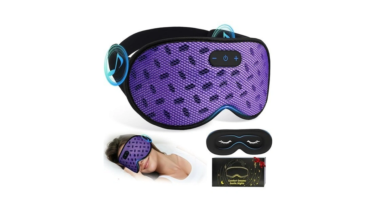 Eye Mask Bluetooth Headphones, 3d Contoured Zero Pressure Sleeping Masks
