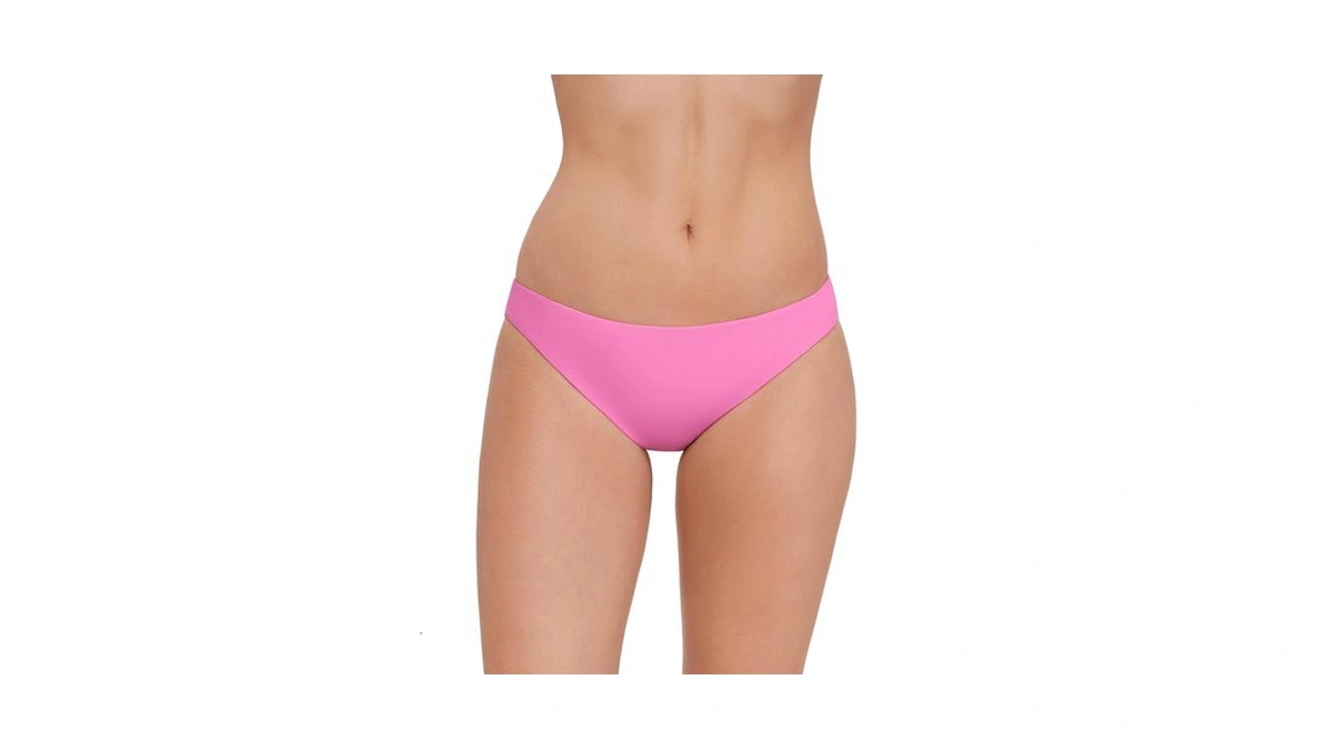 Steve Madden Womens Basic Full Coverage Hipster Swim Bottom, Neon