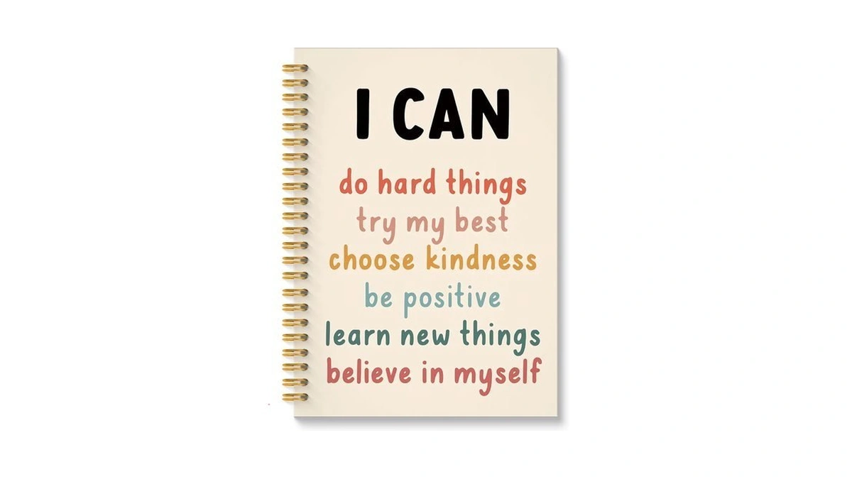 Roxmart I Can Do Hard Things Inspirational Spiral Notebook, Positive