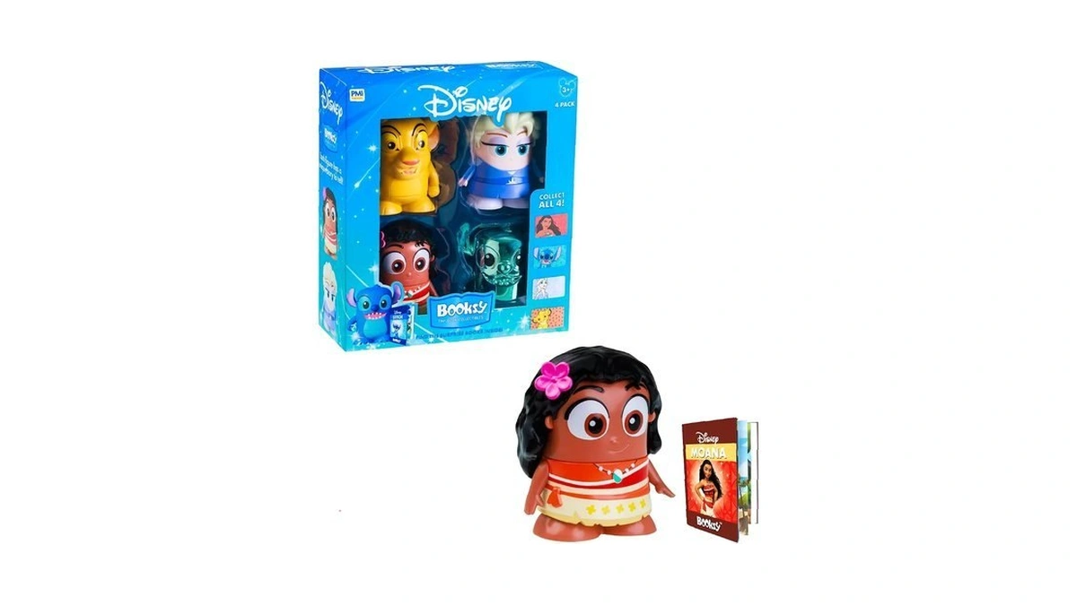 Disney Booksy Collectibles, Mini Storybooks, Stitch, Simba, Elsa & Moana