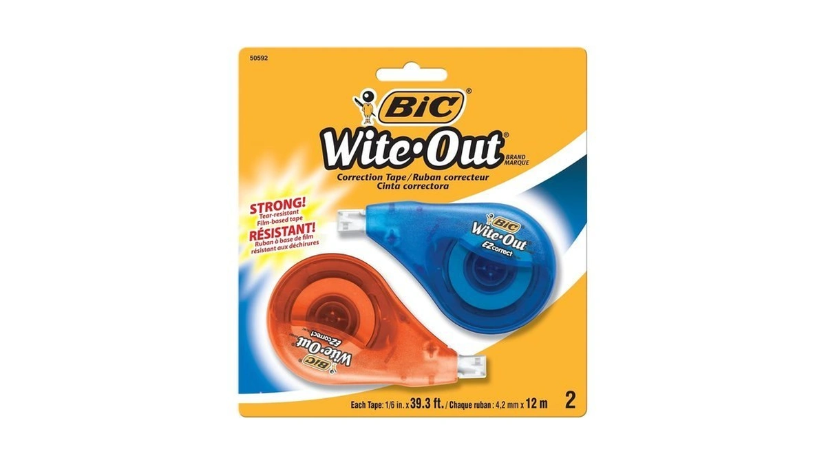 Bic Wite-out Ez Correct Correction Tape, 2-count
