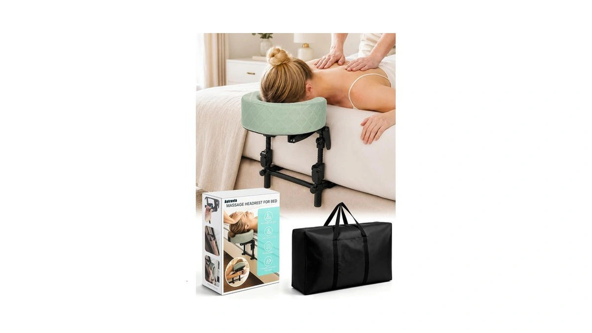 Massage Headrest For Bed, Bed Massage Head Holder & Face