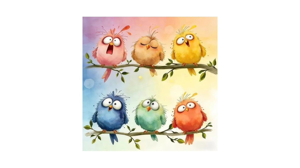 Funny Birds Puzzles For Adults 1000 Pieces, 22.8"x22.8"