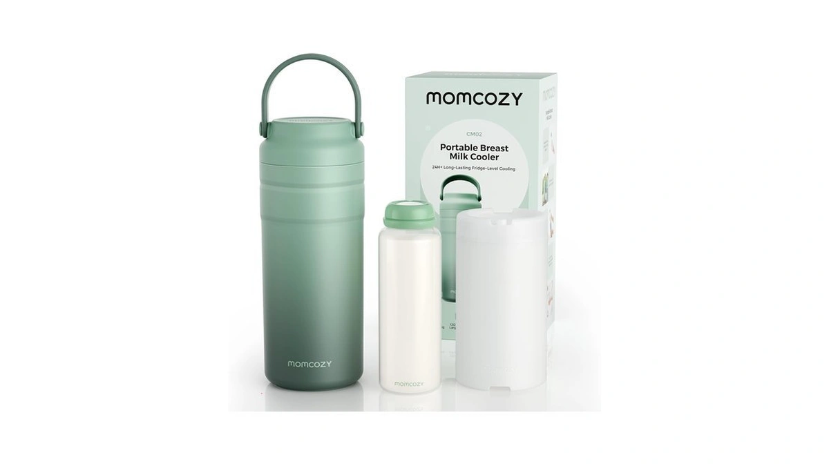 Momcozy Portable Breast Milk Cooler For Travel, 24h Ice-free Cooling