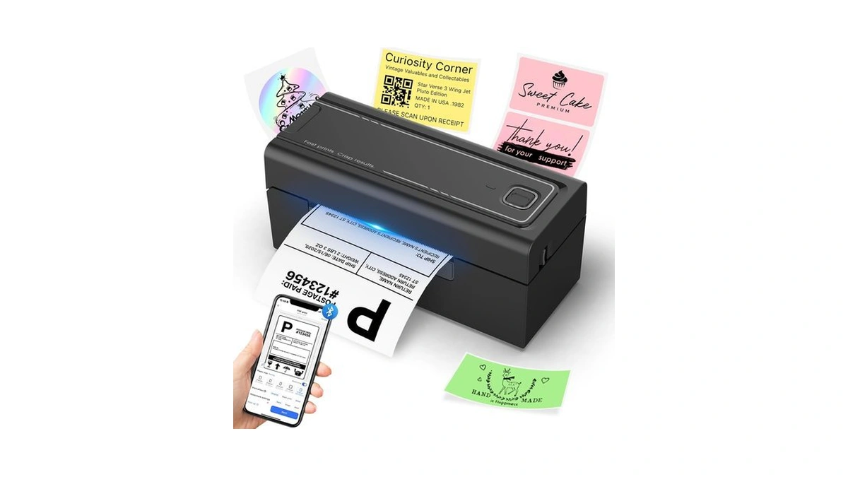 Hoorola Bluetooth Thermal Shipping Label Printer, Wireless 4x6 Shipping Label