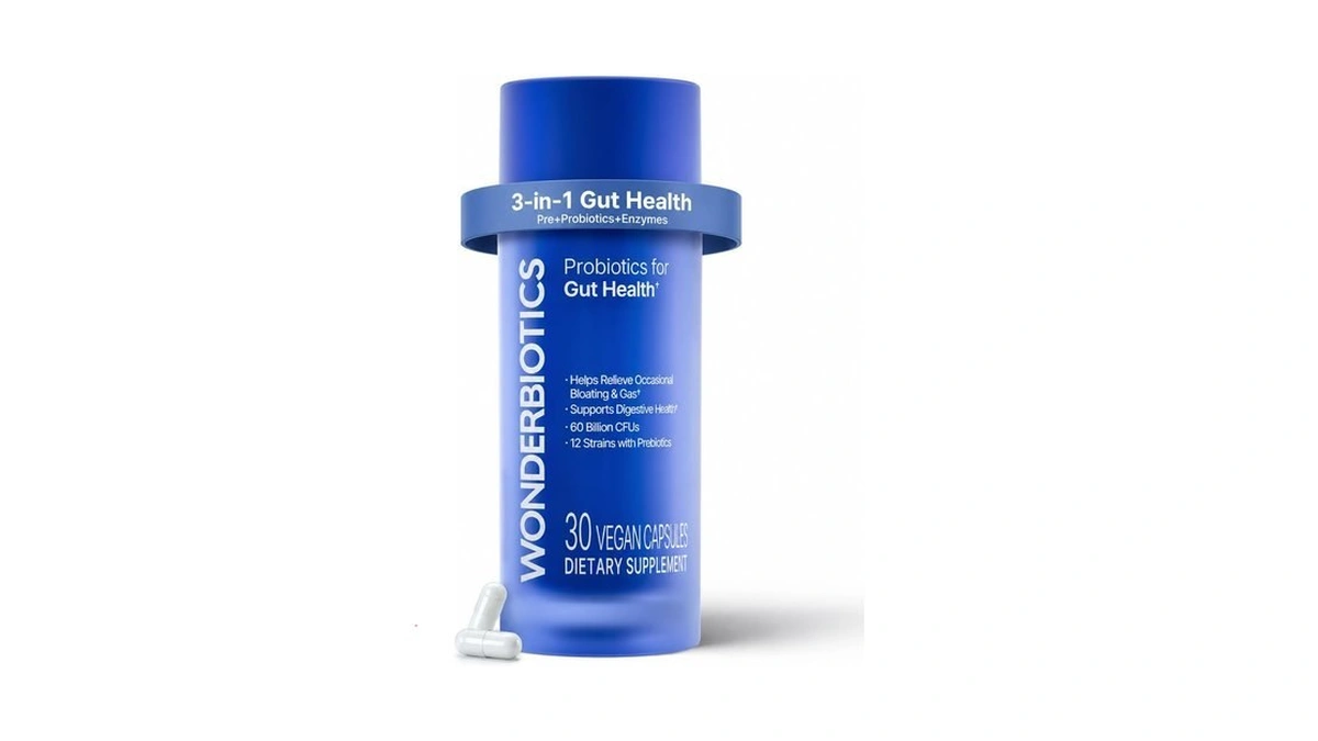 3-in-1 Gut Health Synbiotics Probiotics With Prebiotic & Enzymes, 30