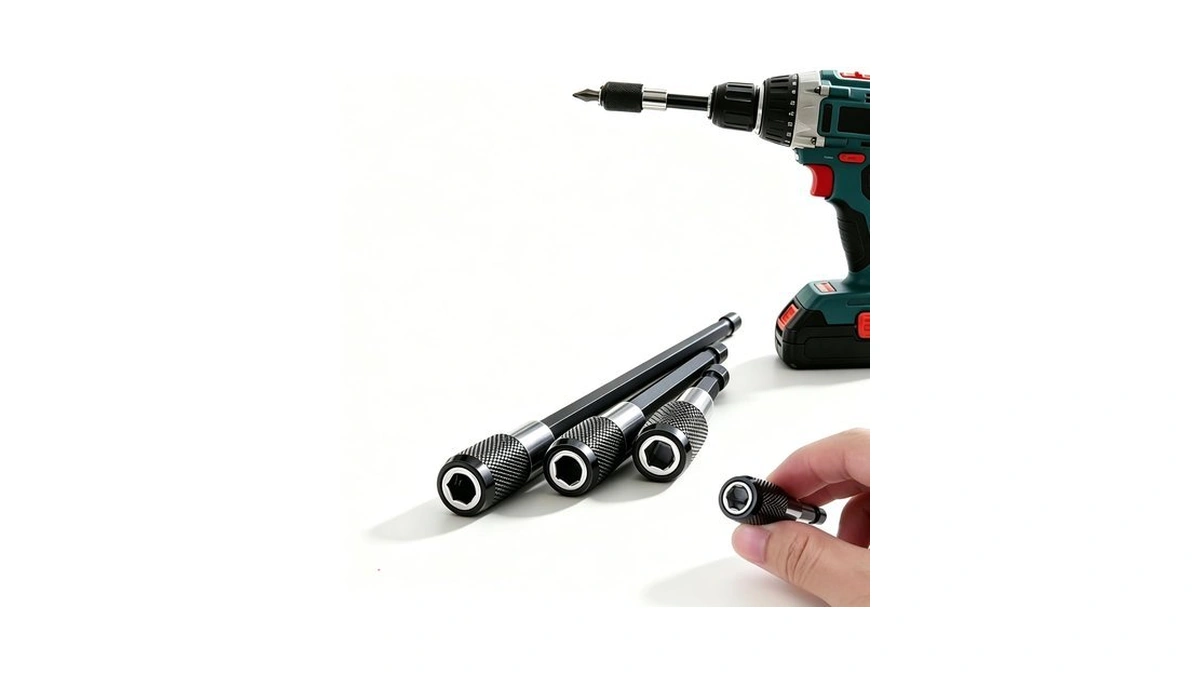 3-piece Magnetic Bit Holder Extension Set, Quick Release Universal Impact