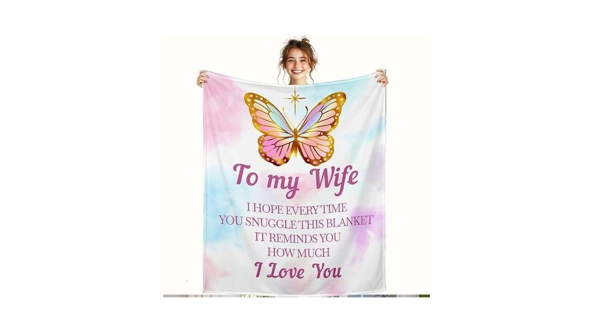 Gift For Wife From Husband, Soft Cozy Blanket To My