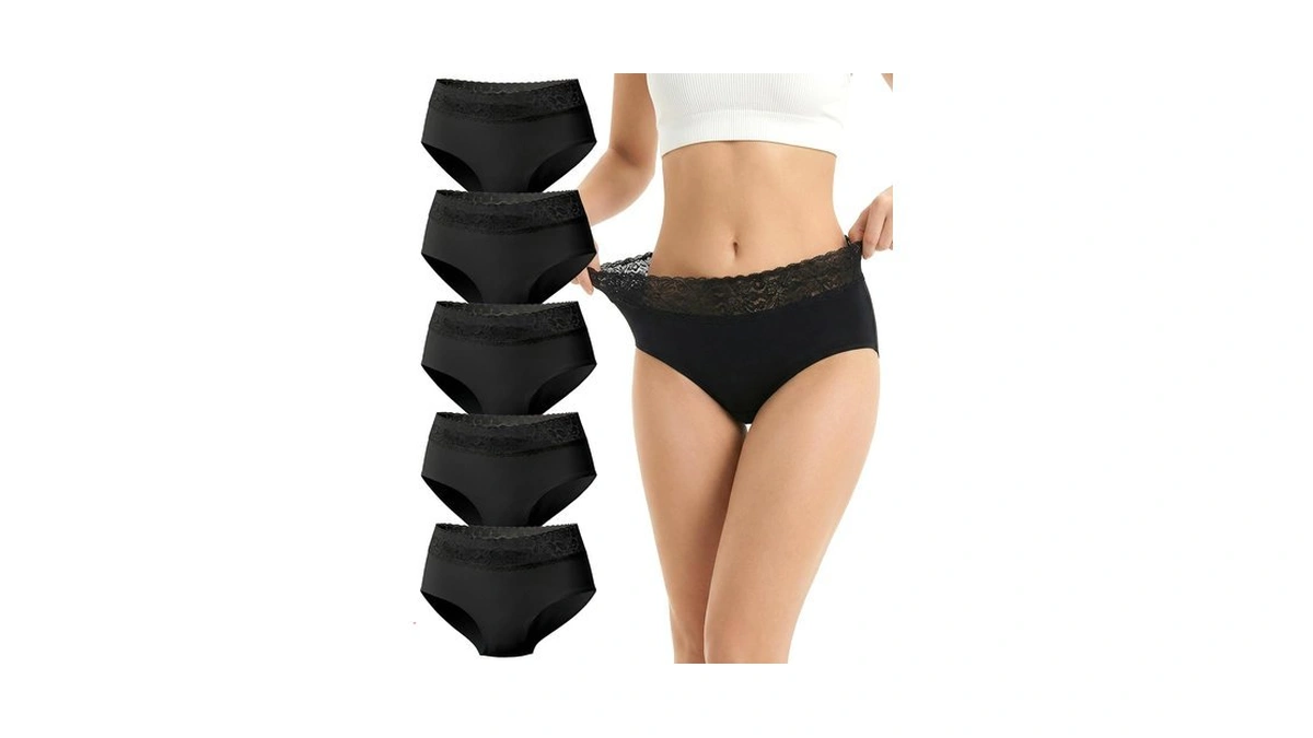 Cevapro Seamless Underwear For Women, Soft Breathable Lace Briefs, Invisible