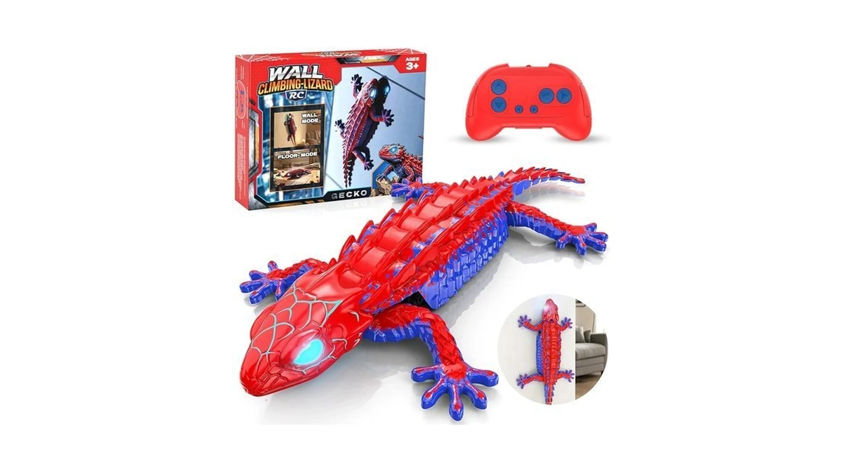 Loueouv Rc Wall Climbing Gecko, Rechargeable Remote Control Robot For