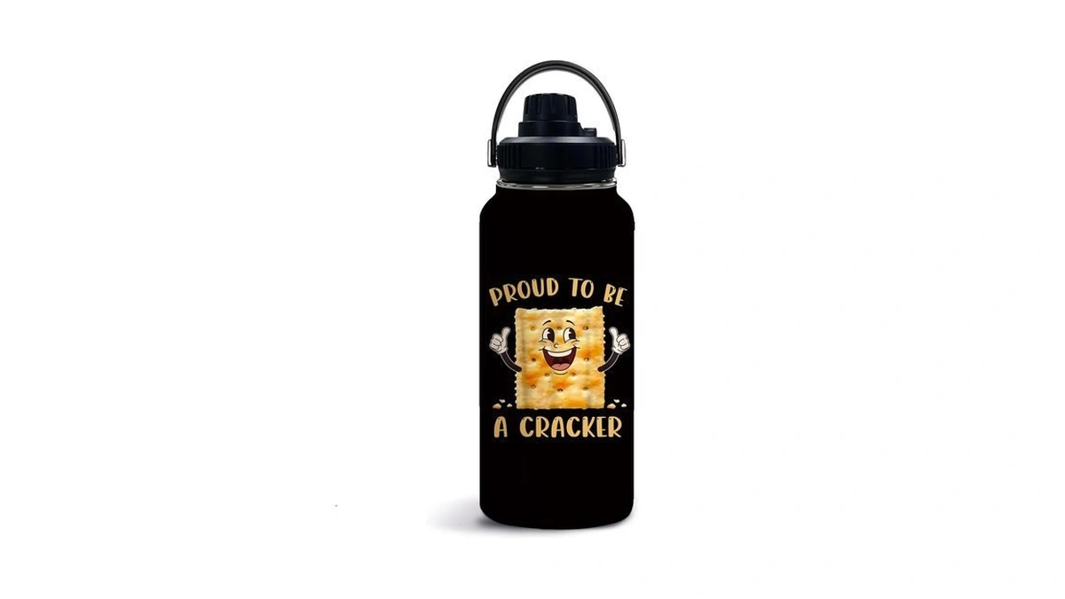 Uibunoo Snack 32oz Water Bottle, With Handle & Lid Bottle,