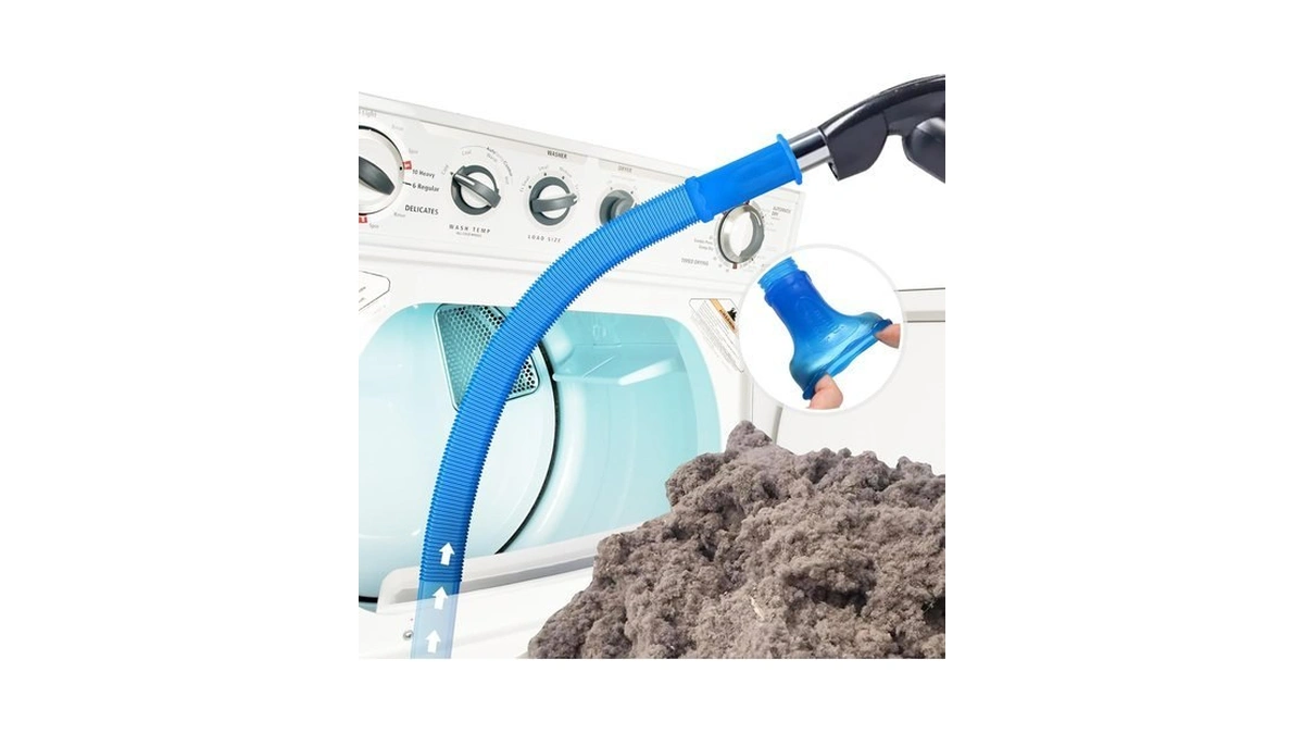 Sealegend Dryer Vent Cleaner Kit, Universal Vacuum Hose Attachment Blue