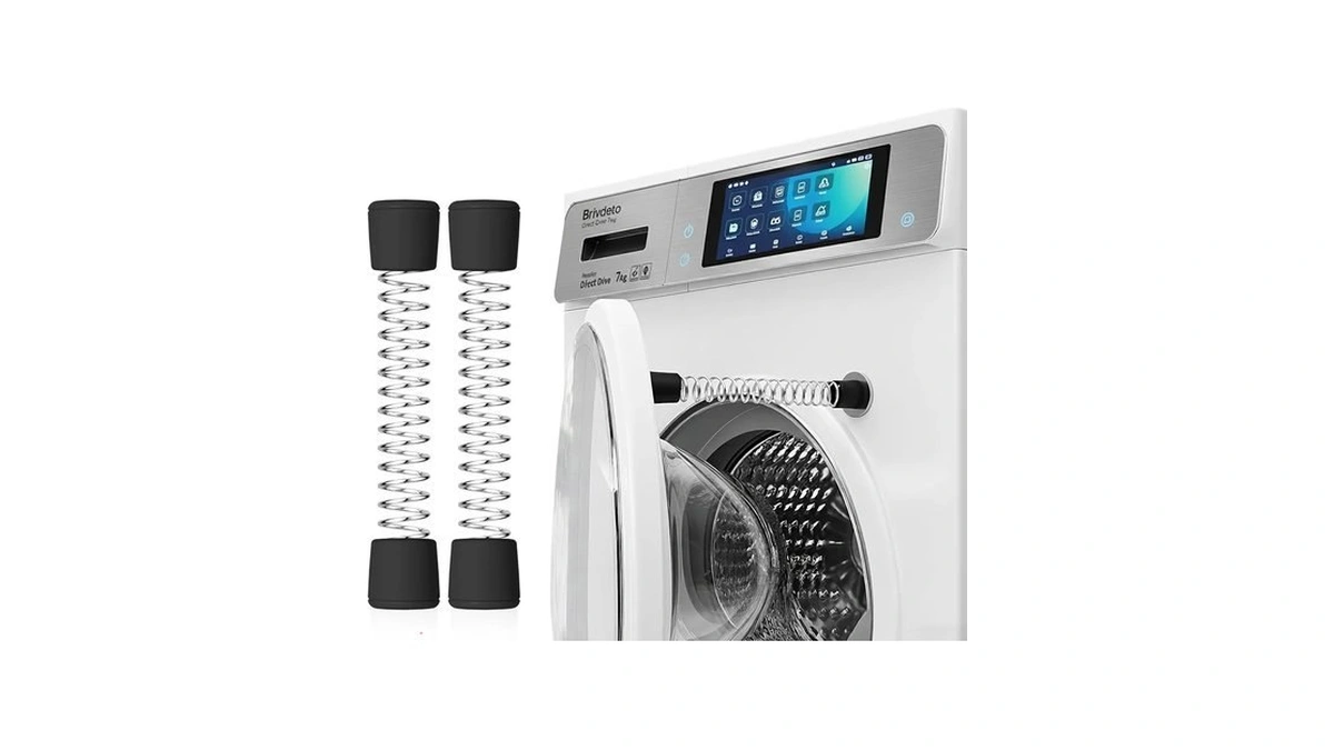 2-pack Front Load Washer Door Prop, Magnetic Door Holder, Black