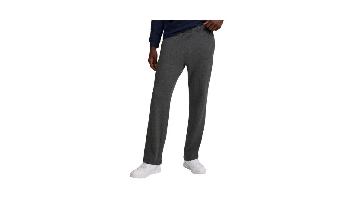Champion Men's Open-bottom Lounge Pants, Standard Fit, Lightweight 100% Cotton,