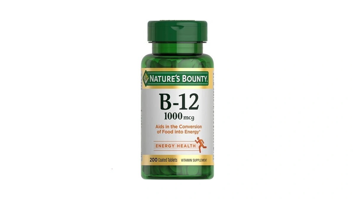 Nature's Bounty Vitamin B12 1000 Mcg Caplets, 200 Ct