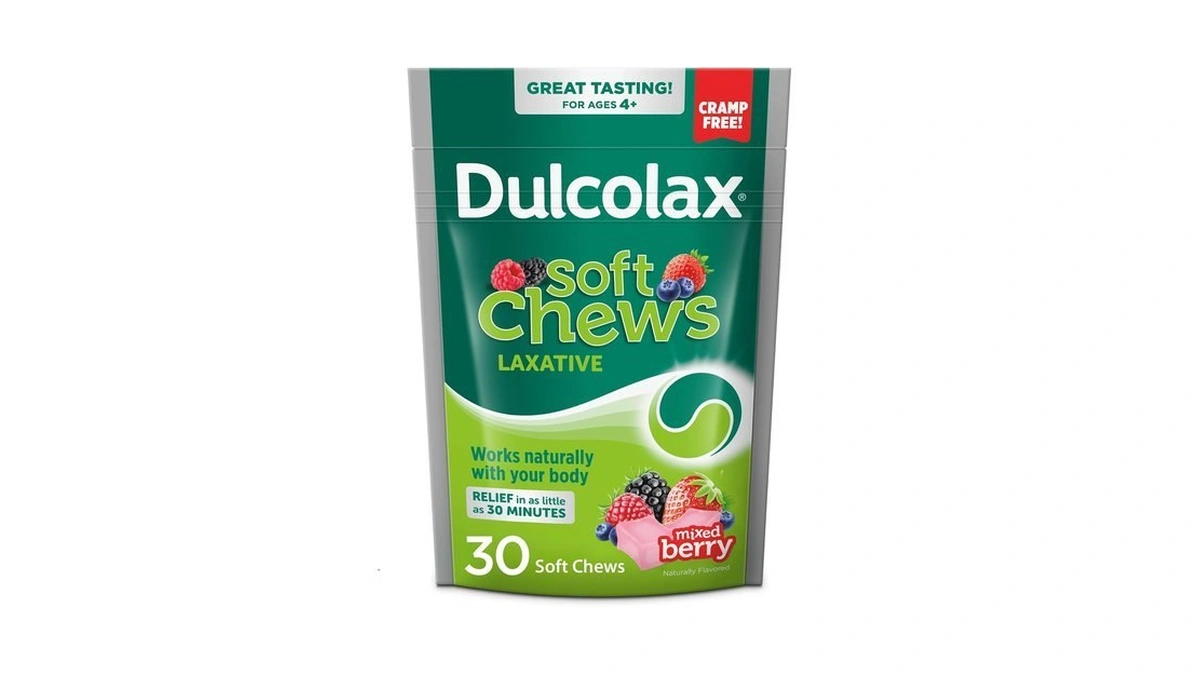 Dulcolax Soft Chews Saline Laxative, Mixed Berry Flavor, 30-ct.