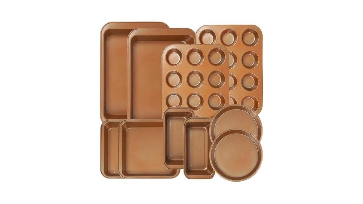 Koomade 10pcs Nonstick Baking Pans Set - Bakeware Sets For