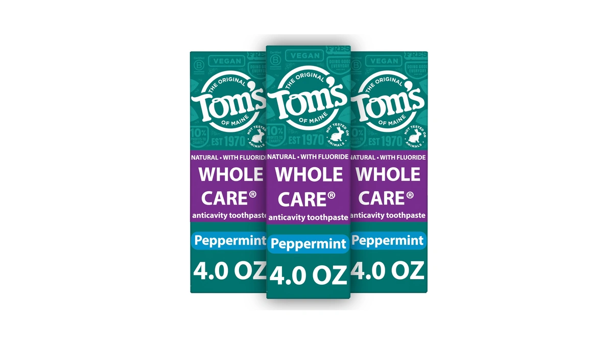 Tom's Of Maine Whole Care Natural Anticavity Fluoride Toothpaste 3