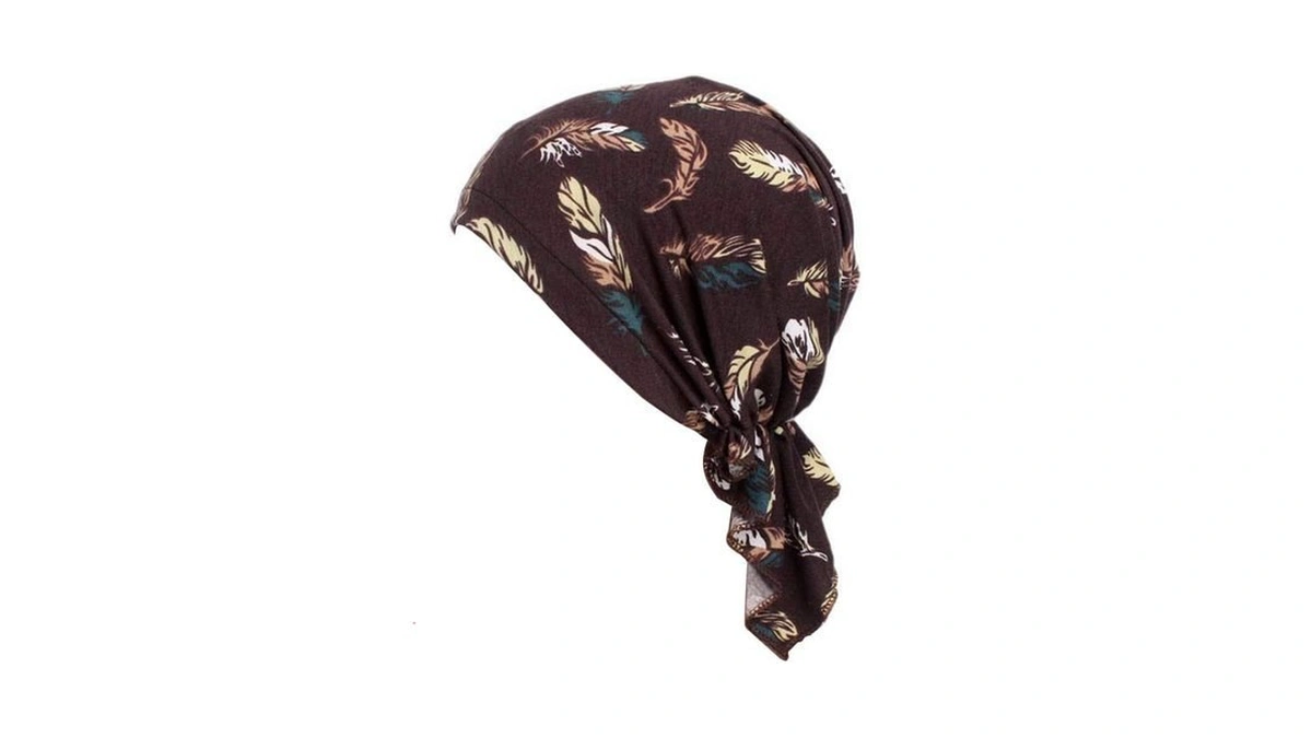 Beauty Yfjh Women Printed Cotton Sleep Turban, Chemo Beanie For