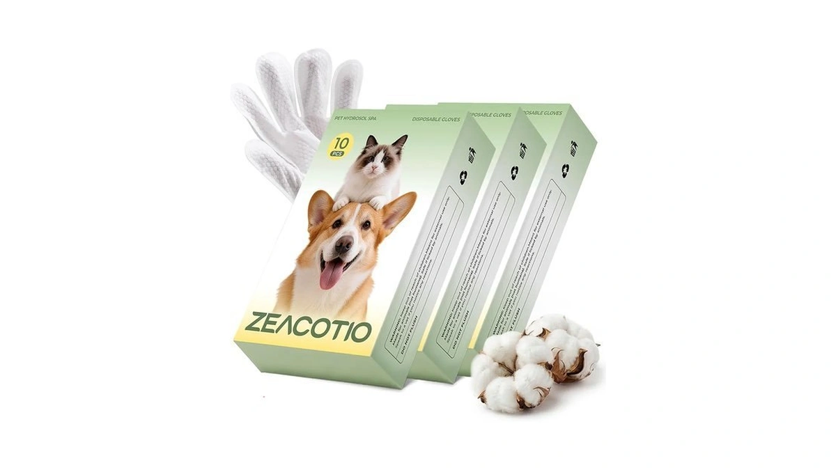 Pet Wipes Gloves For Dogs And Cats, Disposable Pet Cleaning