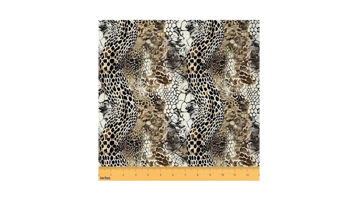 Feelyou Snake Print Fabric By The Yard Soft 2 Yards