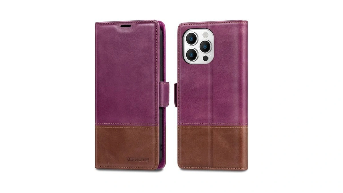 Kezihome Compatible With Iphone 15 Pro Case, [rfid Blocking] Genuine