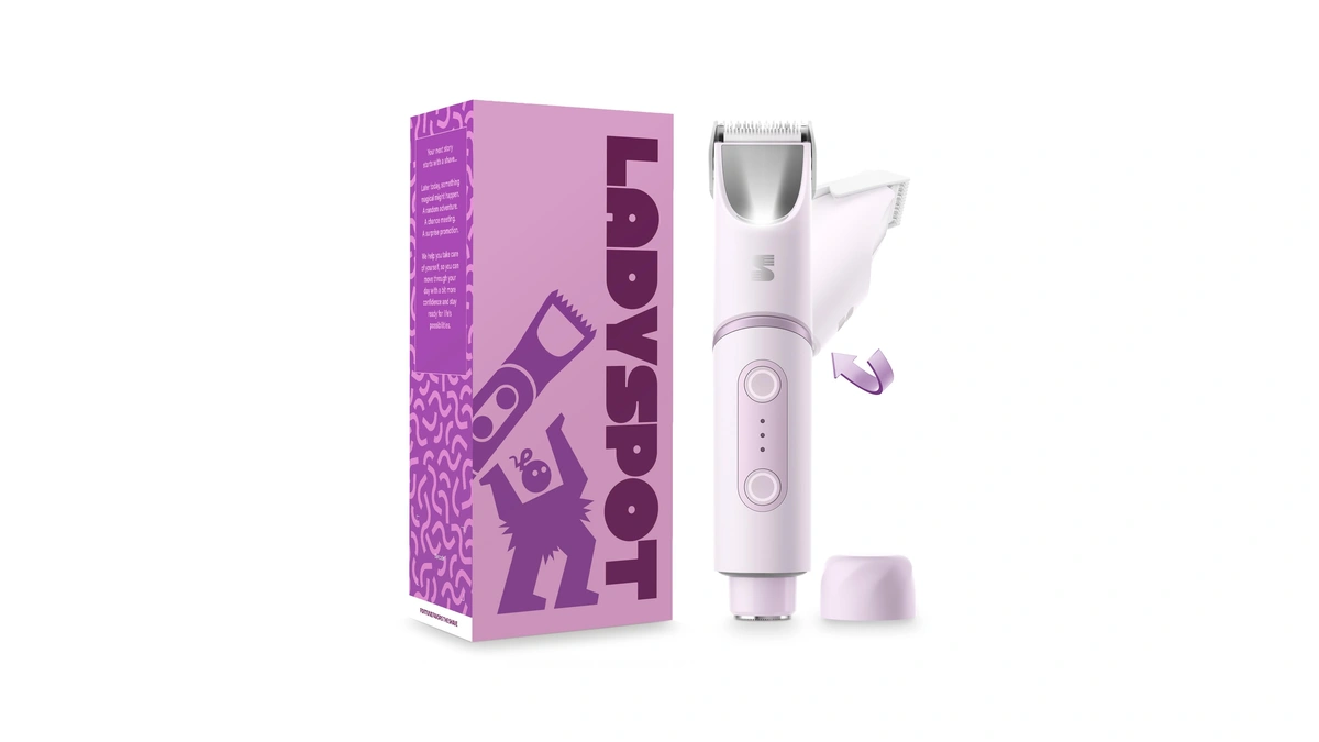 Ladyspot Spinduo 2 In 1 Electric Bikini Trimmer For Women,180°rotating