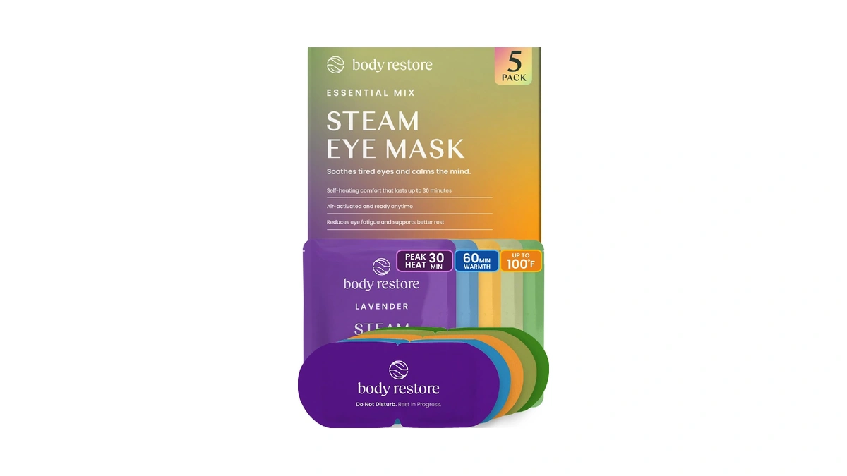 Body Restore Heated Eye Mask Warm Compress For Dry Eyes