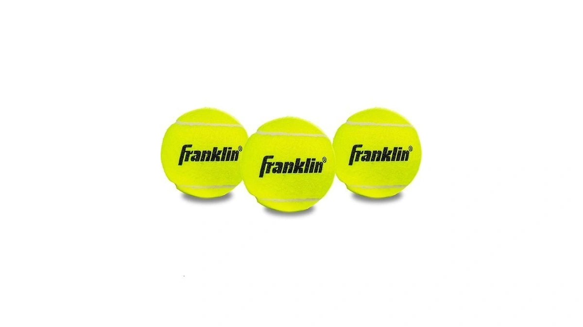 Franklin Sports Pressureless Practice Tennis Balls - 3 Pack -