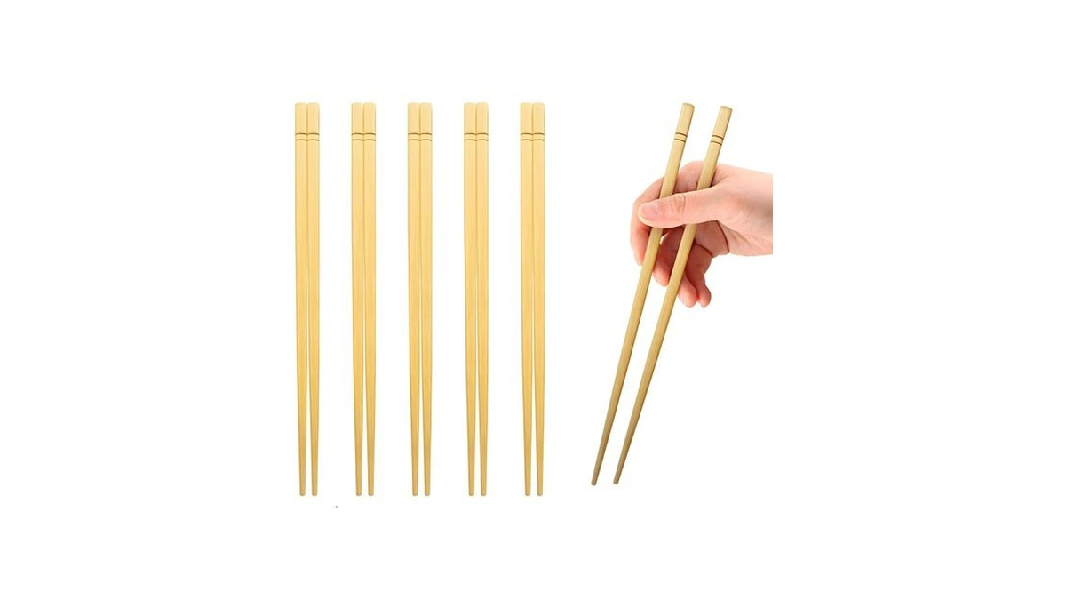 Amazon : 9.5 Inch X 5 Pairs Chopsticks,reusable,s