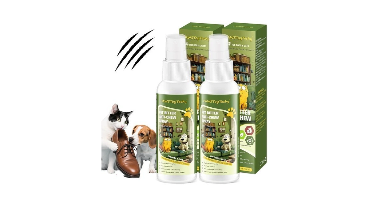 Pawstoytechy 2 Pcs Pet Anti-chew Bitter Spray 100ml, No Chew
