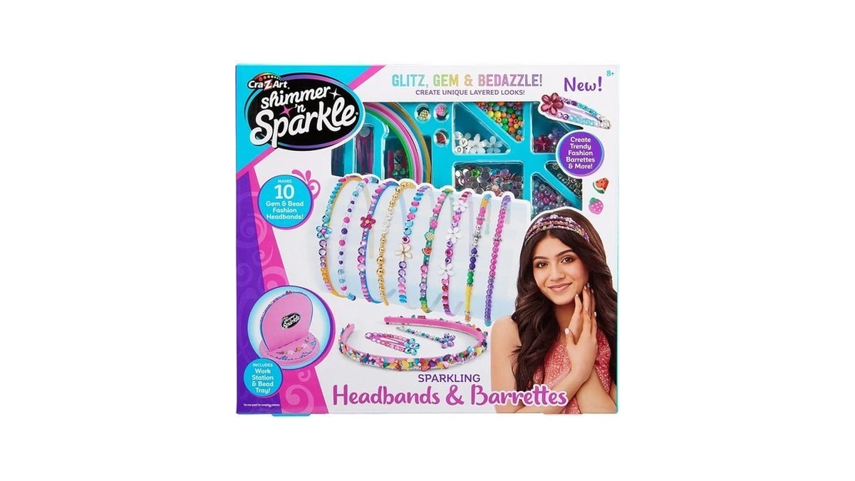 Cra-z-art Shimmer 'n Sparkle Sparkling Headbands & Barrettes Kit