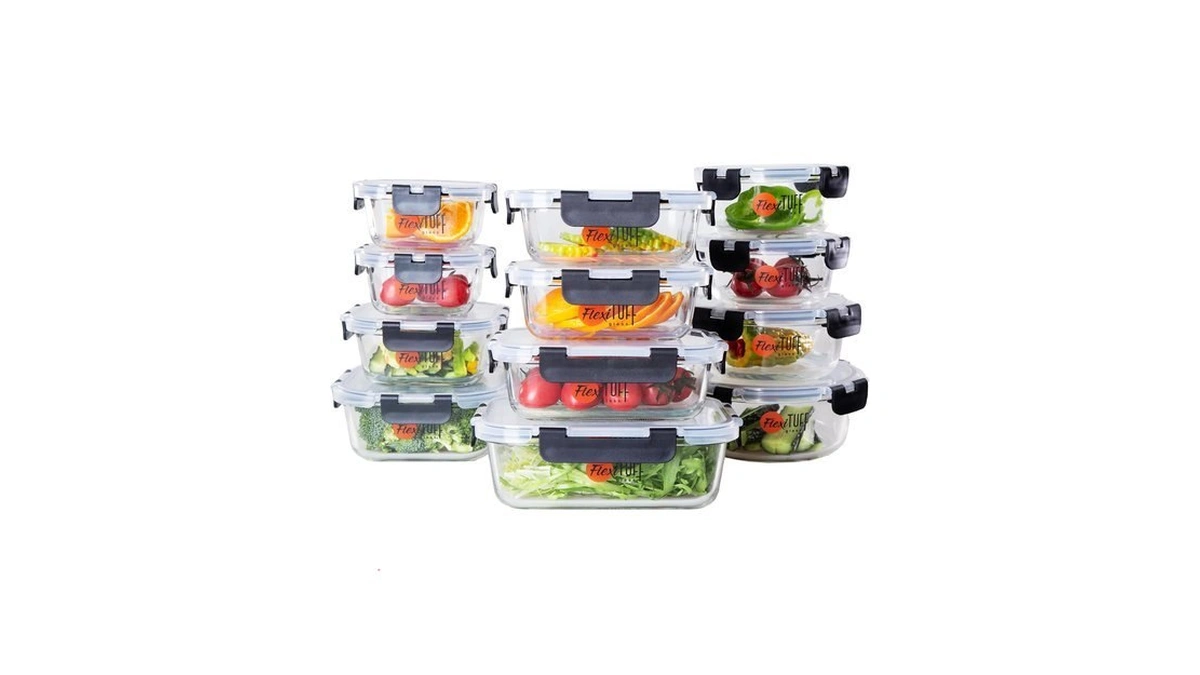 24pcs Set Food Storage Containers (12 Airtight & 12 Lids)