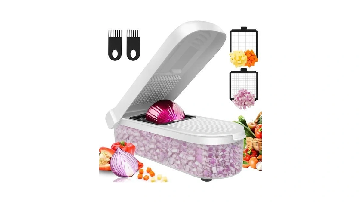 Lhs Multifunctional Food Chopper - Onion, Vegetable Slicer Dicer Cutter,