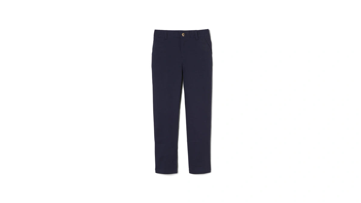 French Toast Boys' Straight Fit Chino Pant, Navy, 5