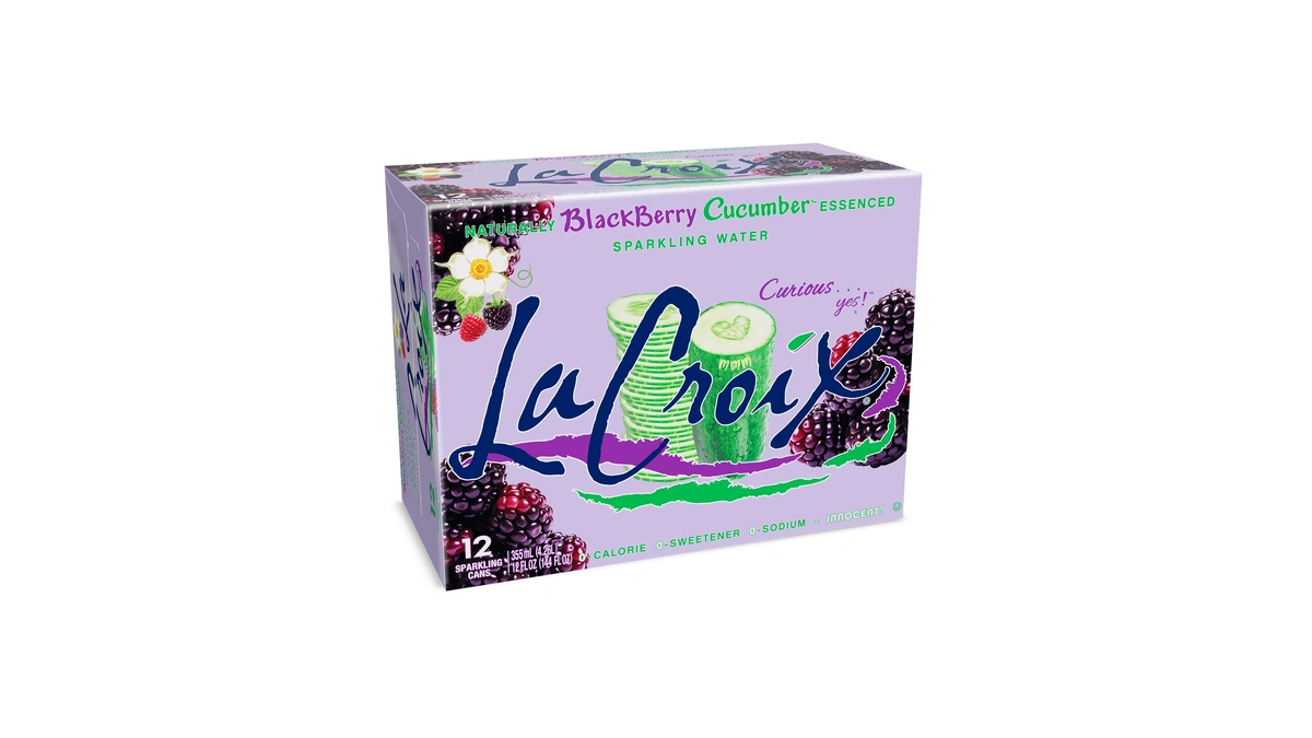 La Croix Sparkling Water, Blackberry Cucumber, 12-pack Zero Sugar, Zero
