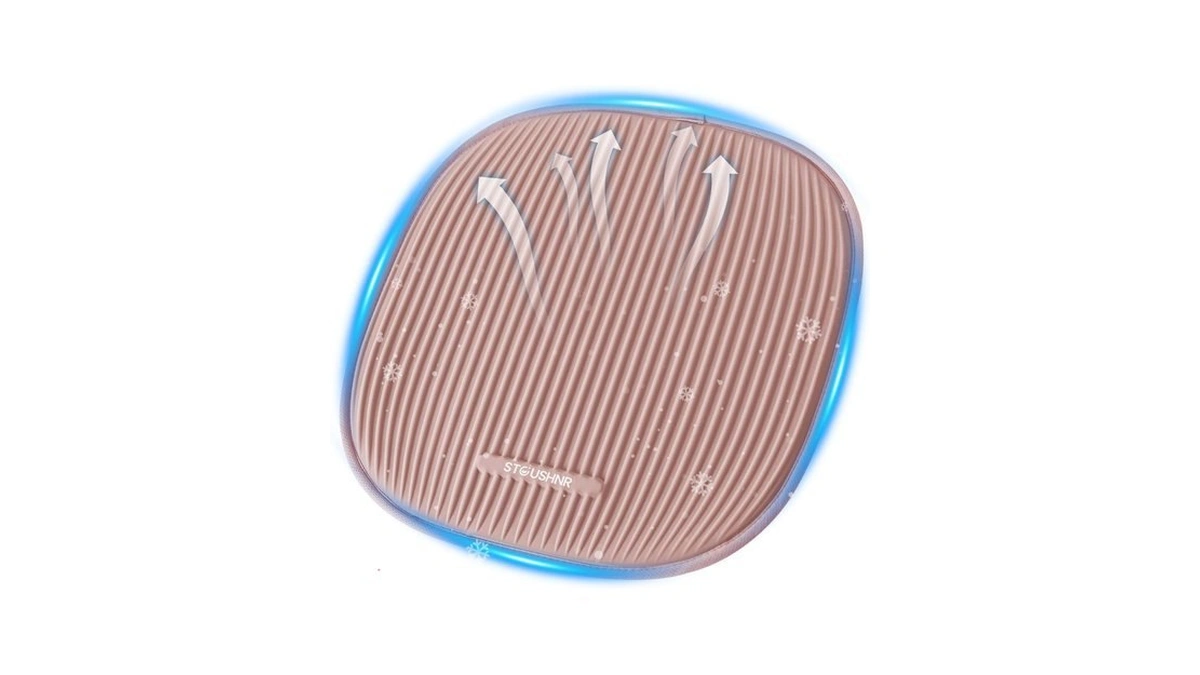 Stcushnr Cooling Gel Seat Cushion For Long Sitting, Pink