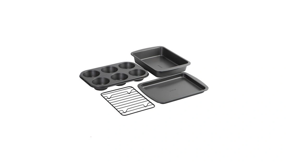 Goodcook 4-piece Nonstick Steel Toaster Oven Set With Sheet Pan,
