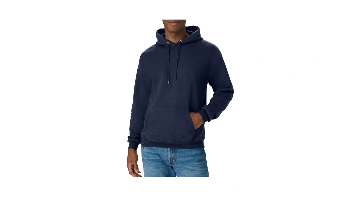 Hanes Men's Big And Tall Pullover Ecosmart Hooded Sweatshirt, Navy,