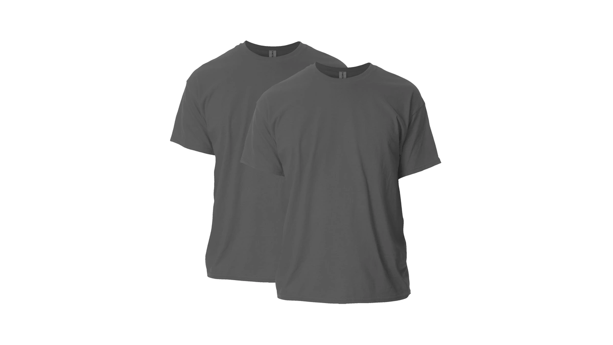 Gildan Adult Ultra Cotton T-shirt, Style G2000, Multipack, Charcoal (2-pack),