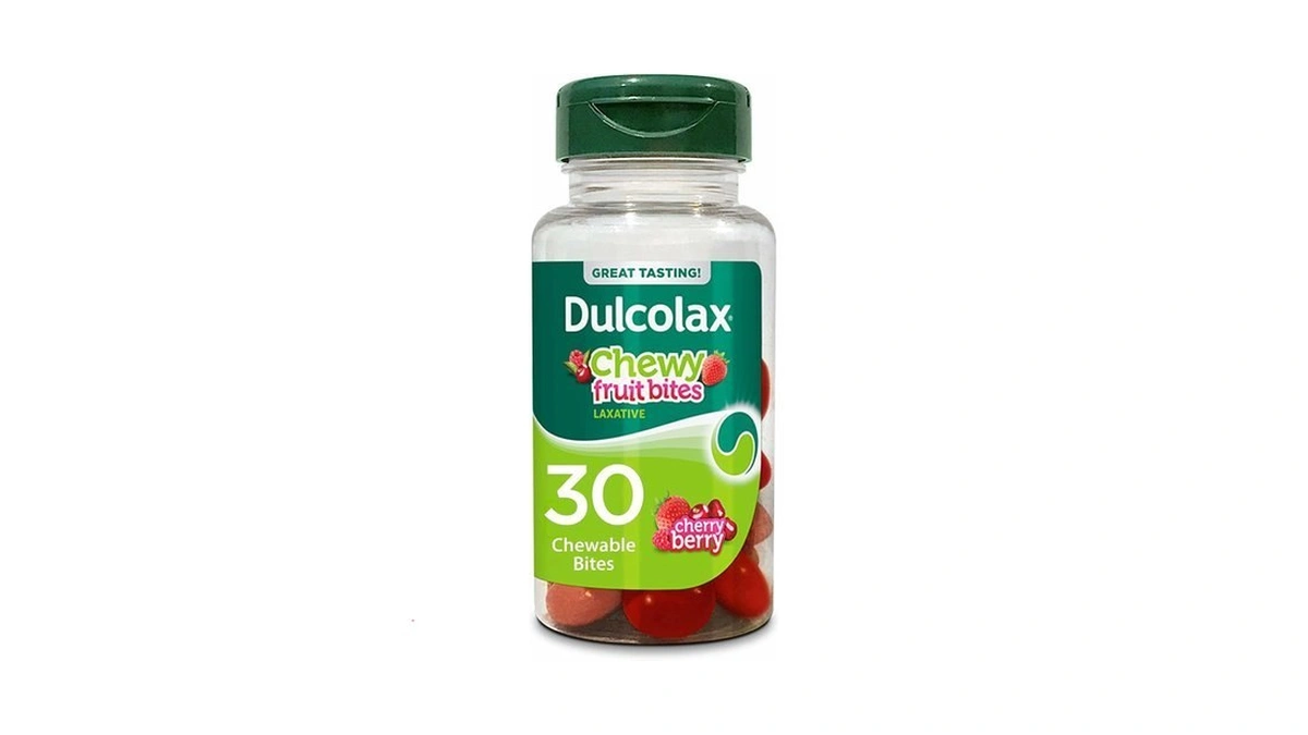 Dulcolax Saline Laxative Chewy Fruit Bites, Cherry Berry Flavor, 30-count