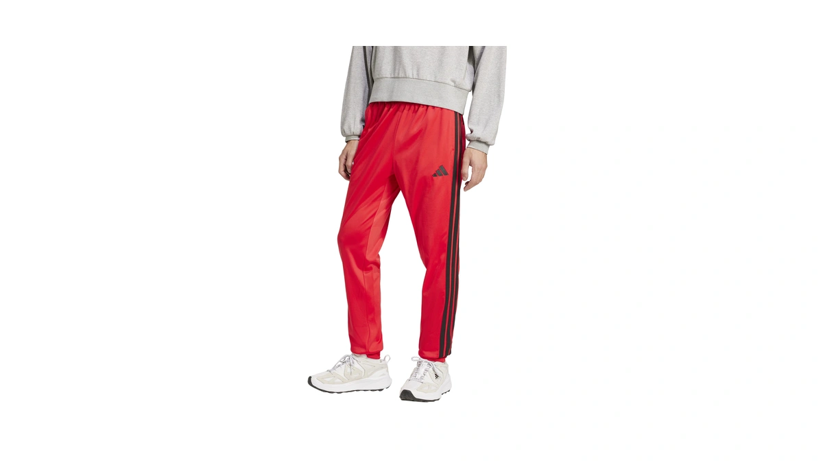 Adidas Men's 3-stripes Tricot Tapered Track Pants, Pure Ruby, 3x-large/tall