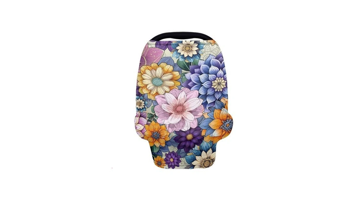 Binienty Durable Fabric Infants Carseat Canopies For Baby Girls Boys,bohemian
