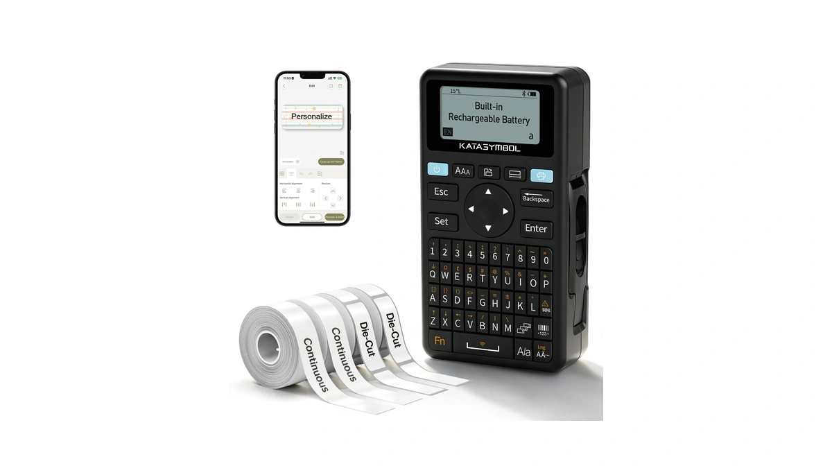 Supvan E11 Keyboard & Bluetooth Label Maker Machine With 4