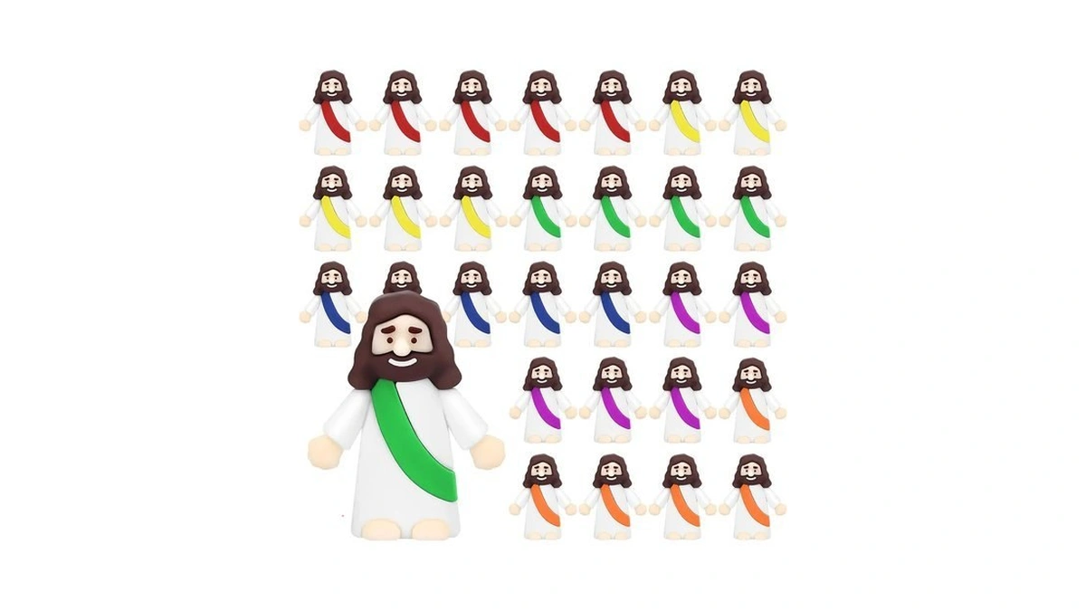 Shifanqi Little Jesus Figures, 30 Pack Mini Jesus Figurines In