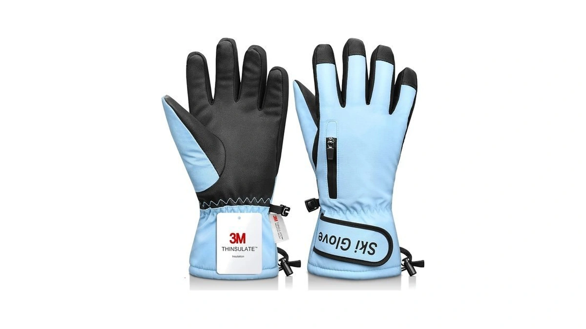 Odtmger Ski Gloves,snow Gloves Waterproof Winter Warm Cold Weather Touchscreen