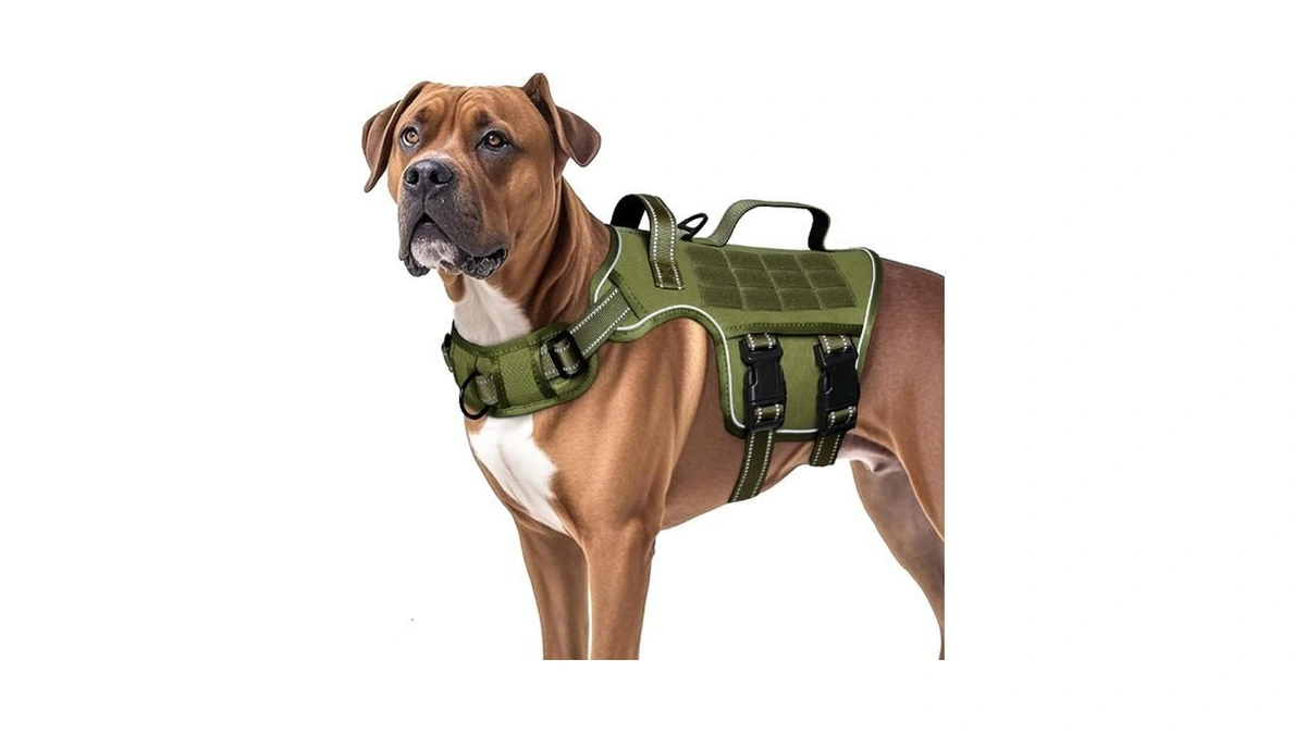 Runfido Dog Harness For Large Dogs, No Pull Tactical Vest